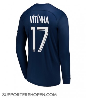 Paris Saint-Germain Vitinha Ferreira #17 Hemma Matchtröja 2022-23 Långärmad